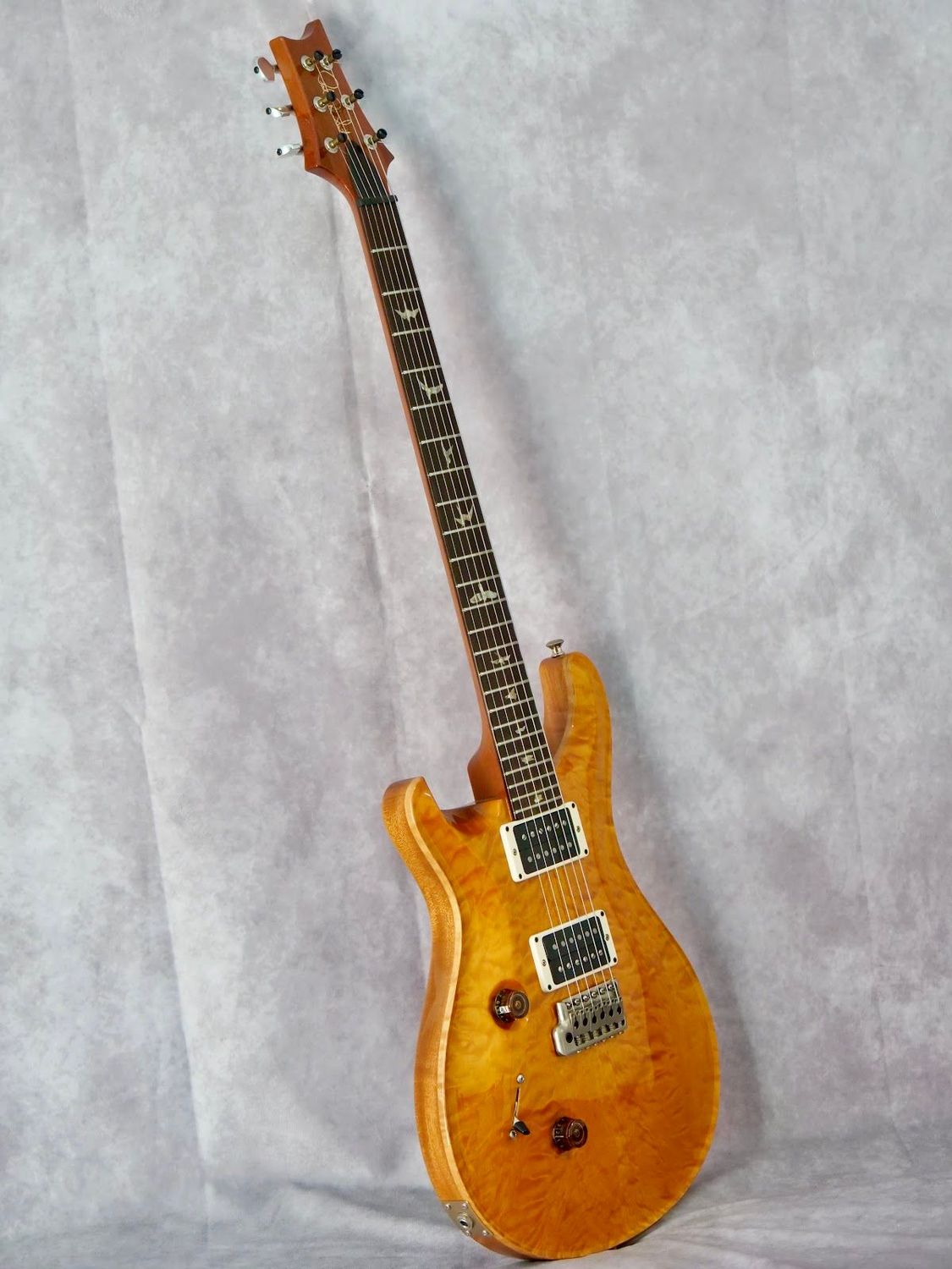 2012 PRS Custom 24 10 top #519 Santana Gold left handed electric