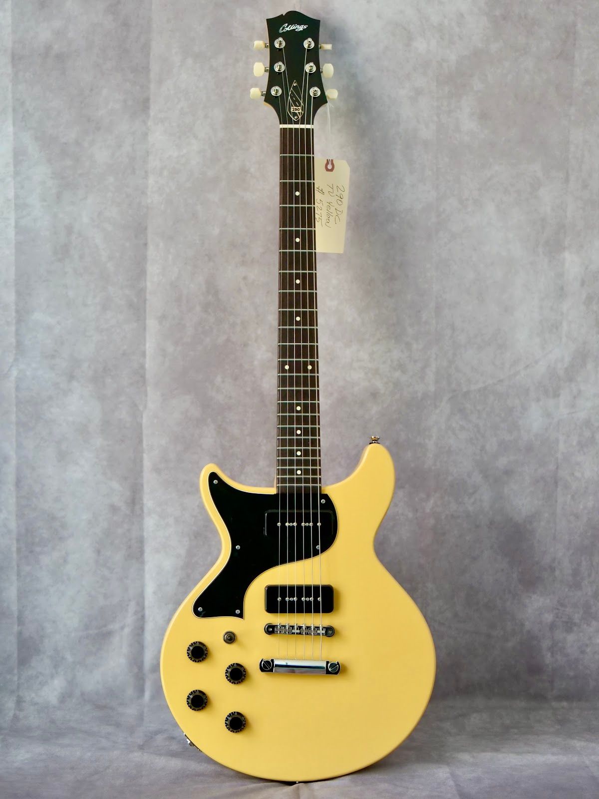 Collings 290DC TV Yellow left handed electric guitar
