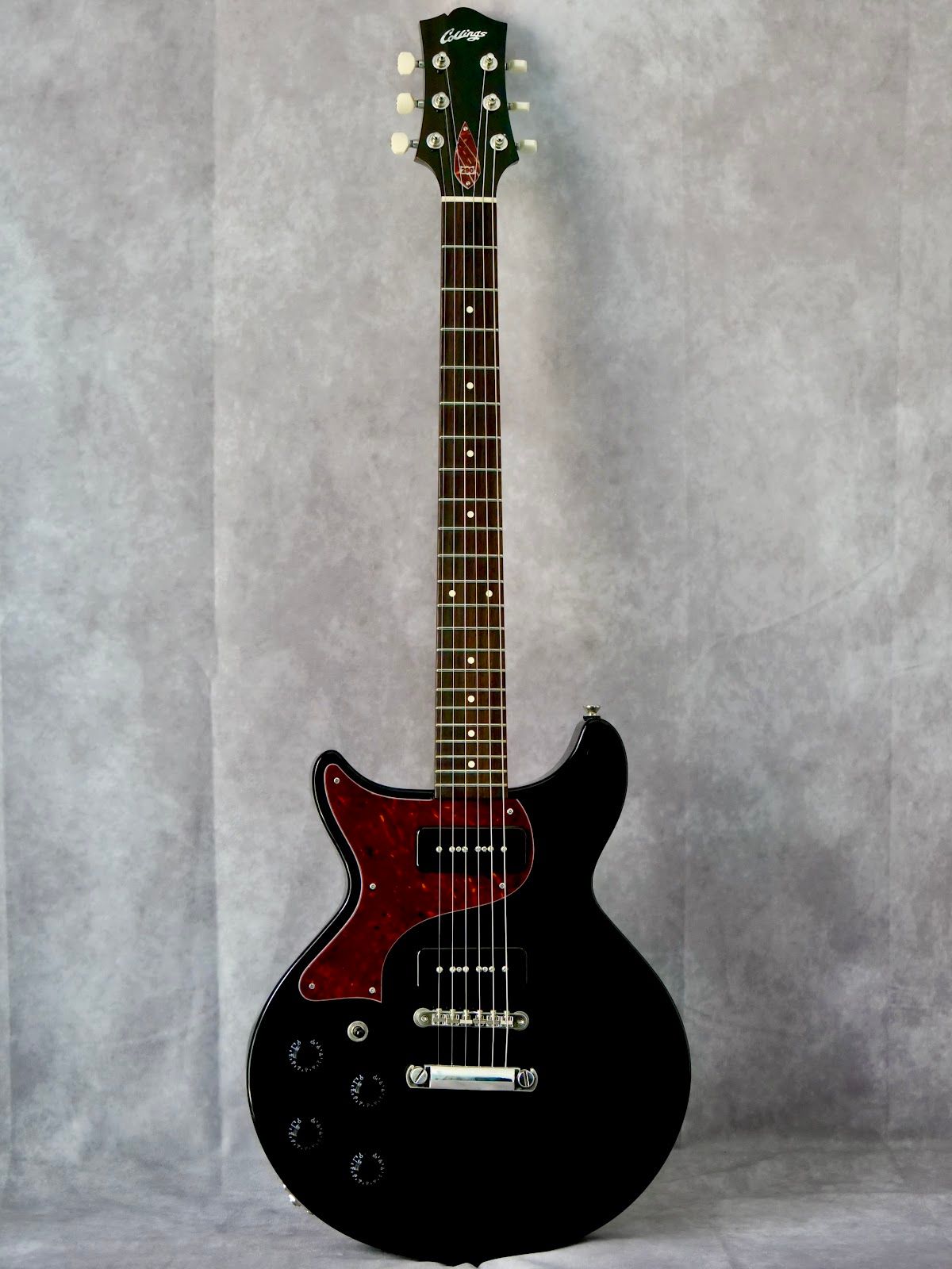 Collings 290DC Jet Black left handed electric guitar