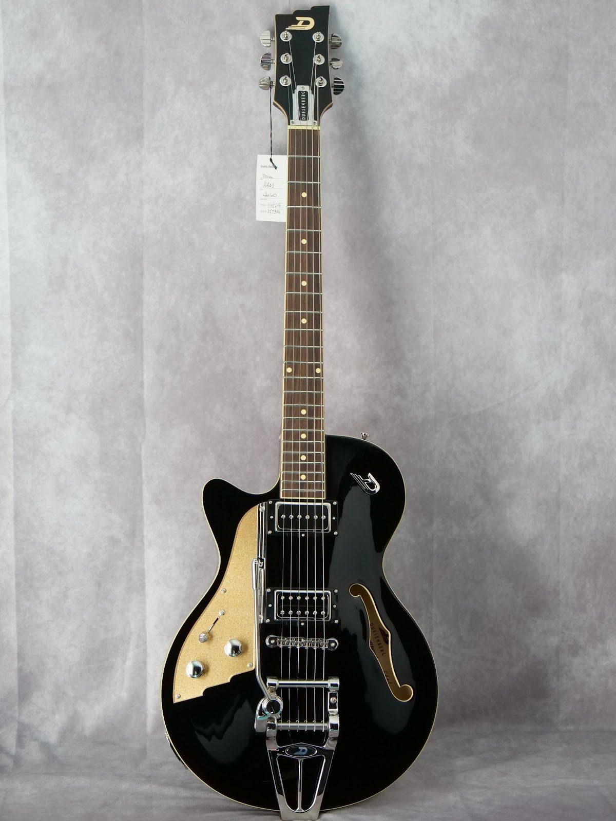 Duesenberg Starplayer TV Black #906 left handed electric guitar