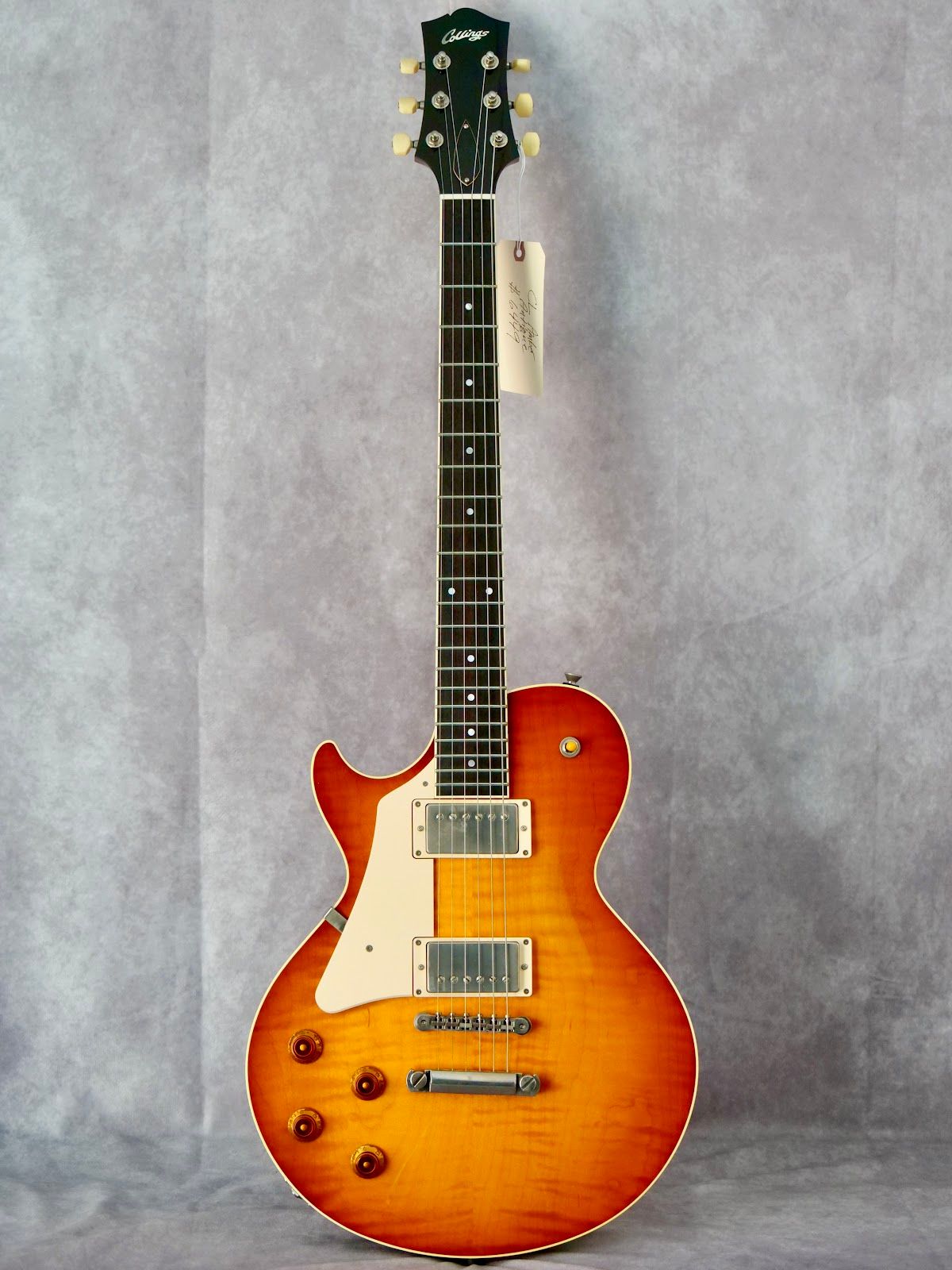 Collings CL Iced Tea Sunburst Aged finish w/ThroBaks left handed electric guitar