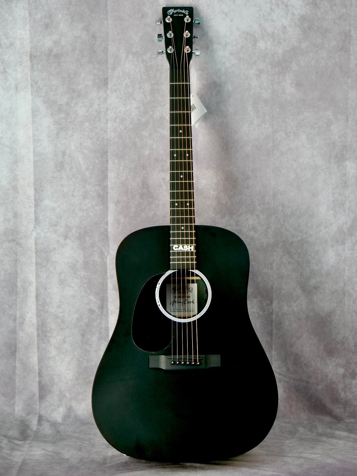 Martin DX Johnny Cash #583 left handed acoustic guitar