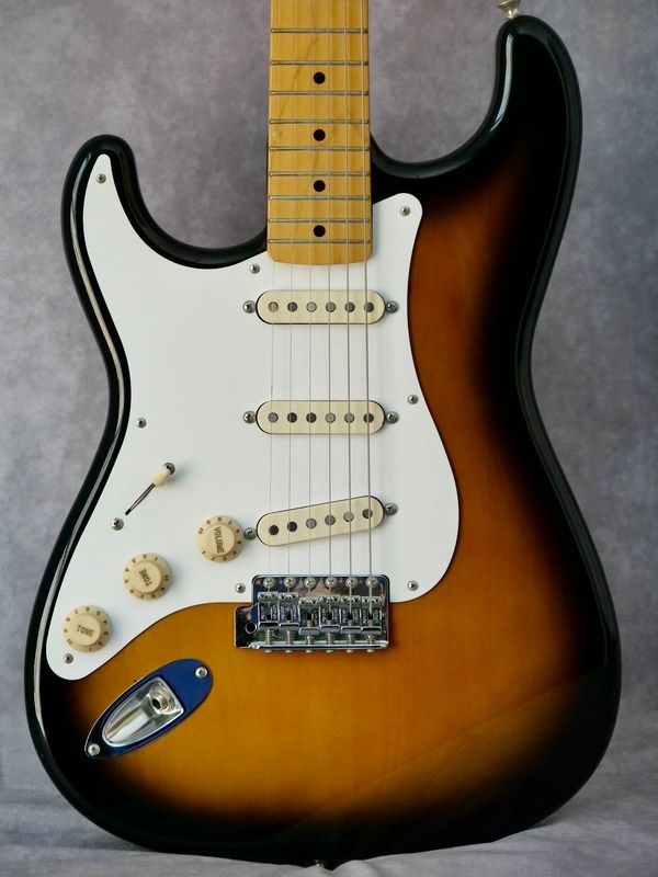 1996 MIJ 50th Anniversary Stratocaster 3 Tone Burst #467 left handed electric guitar