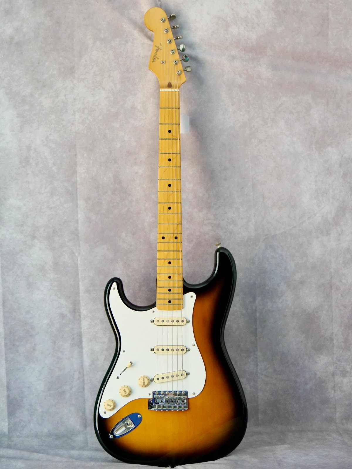 1996 MIJ 50th Anniversary Stratocaster 3 Tone Burst #467 left handed electric guitar