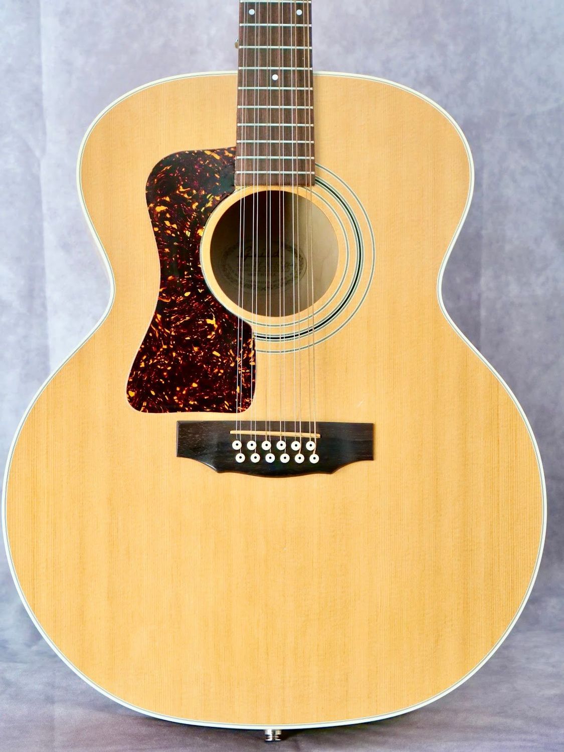 1987 Guild JF30-12 Blonde 12 left handed 12 string acoustic guitar