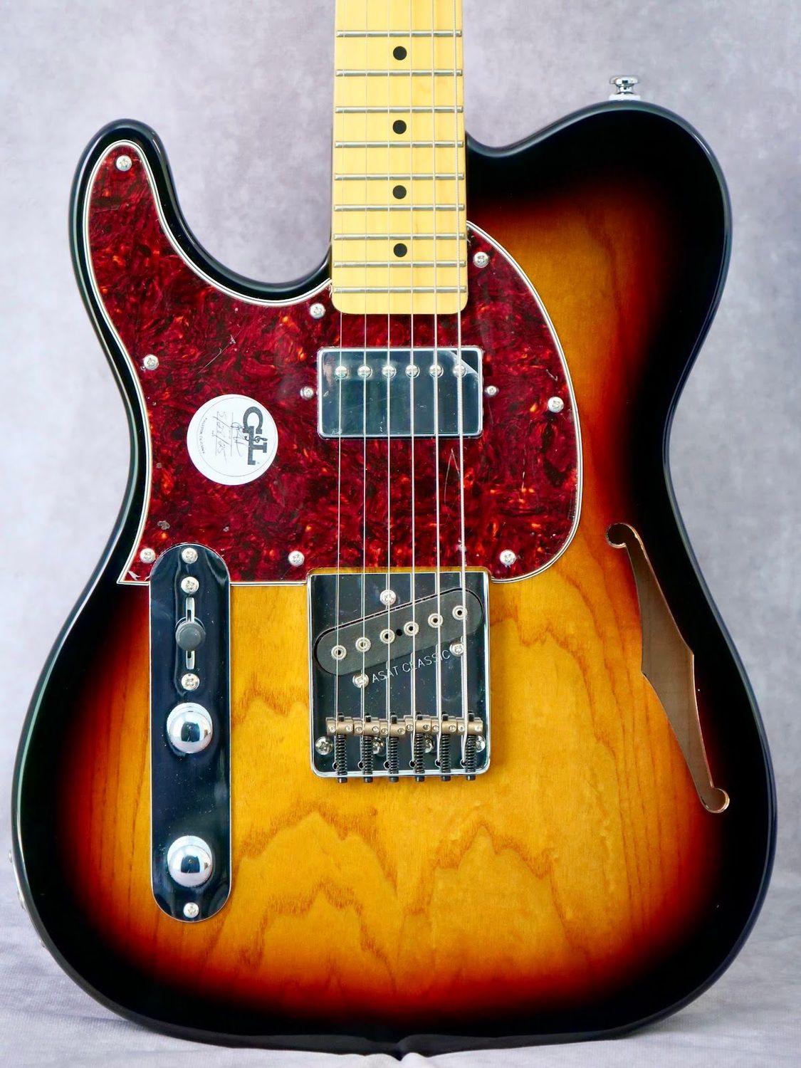 G&L ASAT Tribute Bluesboy 3 Tone burst #245 left handed electric guitar