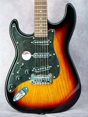 G&L Legacy Tribute 3 Tone Burst #819 left handed electric guitar