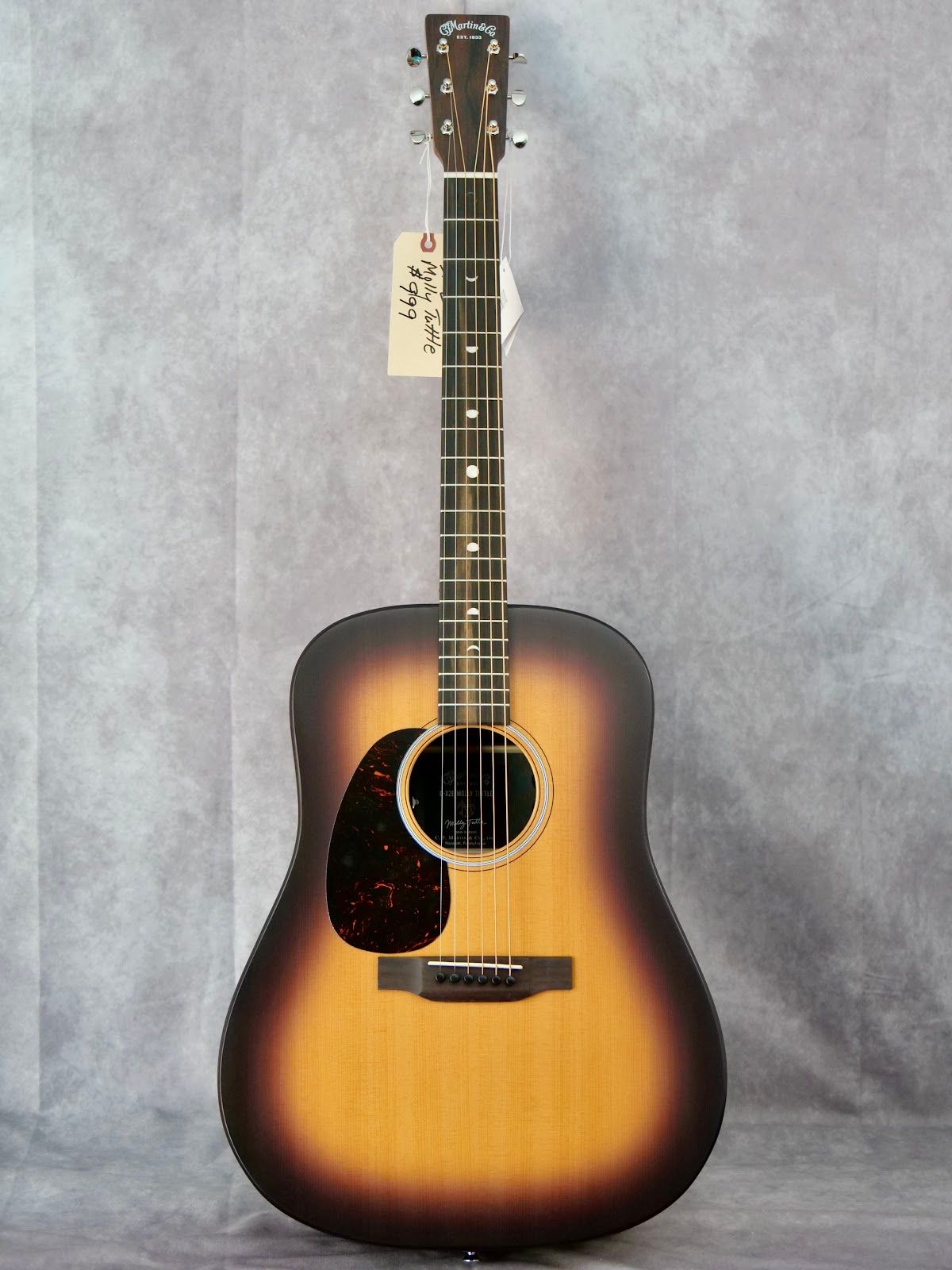 Martin DX2E Molly Tuttle #522 left handed acoustic guitar