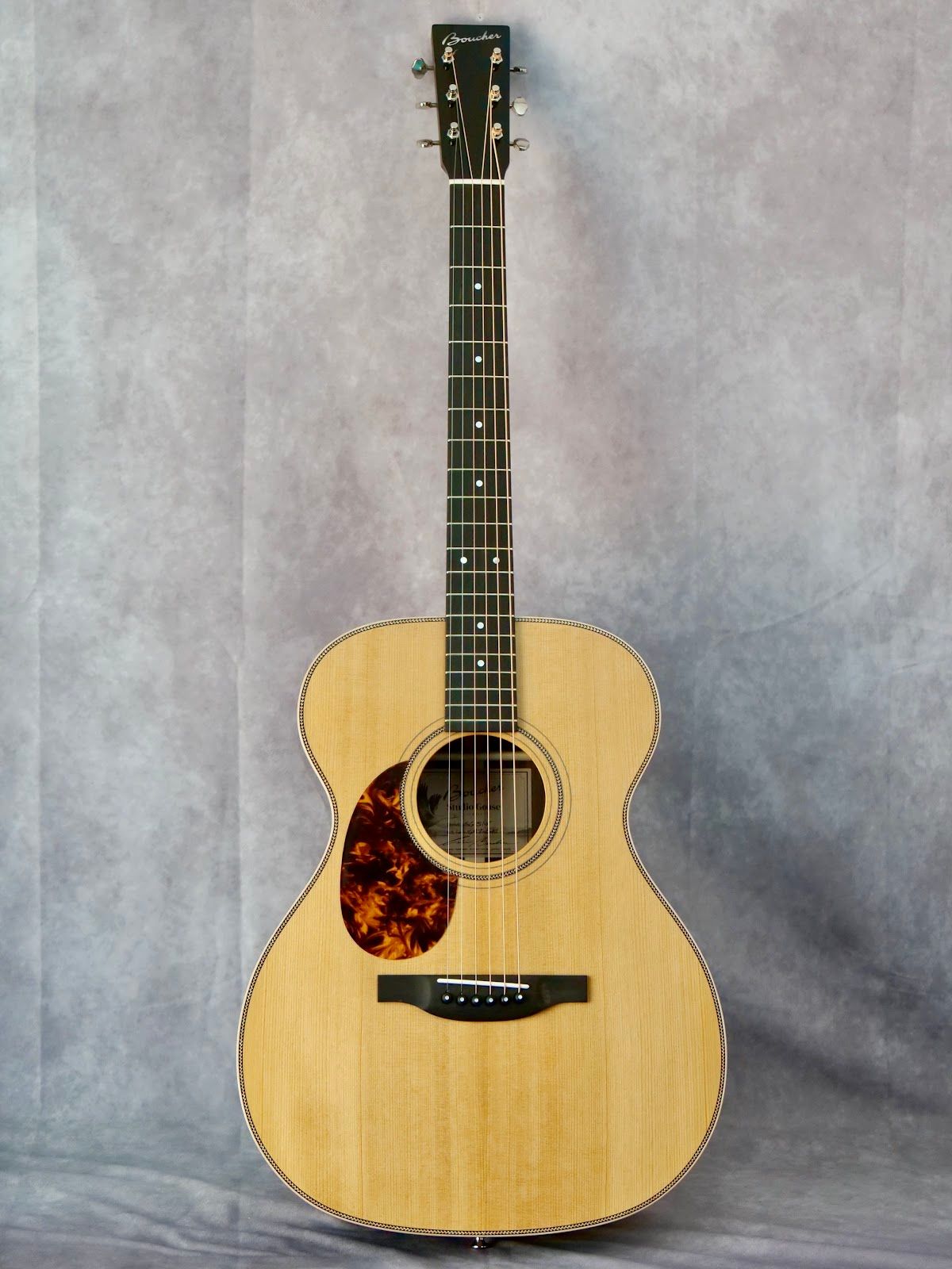 Boucher SG-51-V OM Torrified Adirondack/Indian Rosewood #647 left handed acoustic guitar