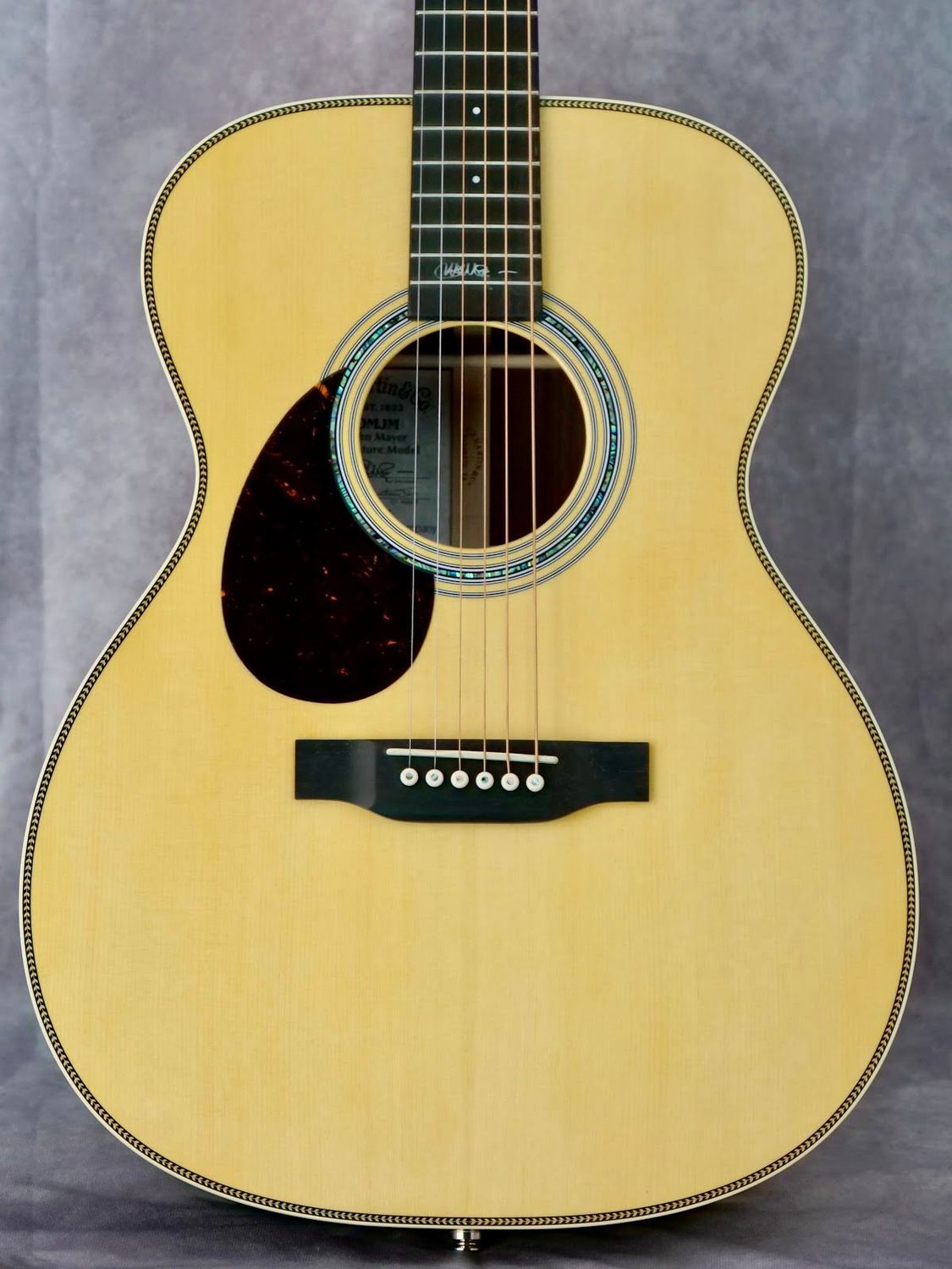 Martin OMJM John Mayer Signature Sitka/Indian Rosewood #374 left handed acoustic guitar