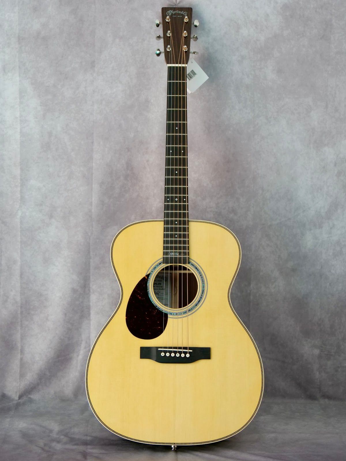 Martin OMJM John Mayer Signature Sitka/Indian Rosewood #374 left handed acoustic guitar
