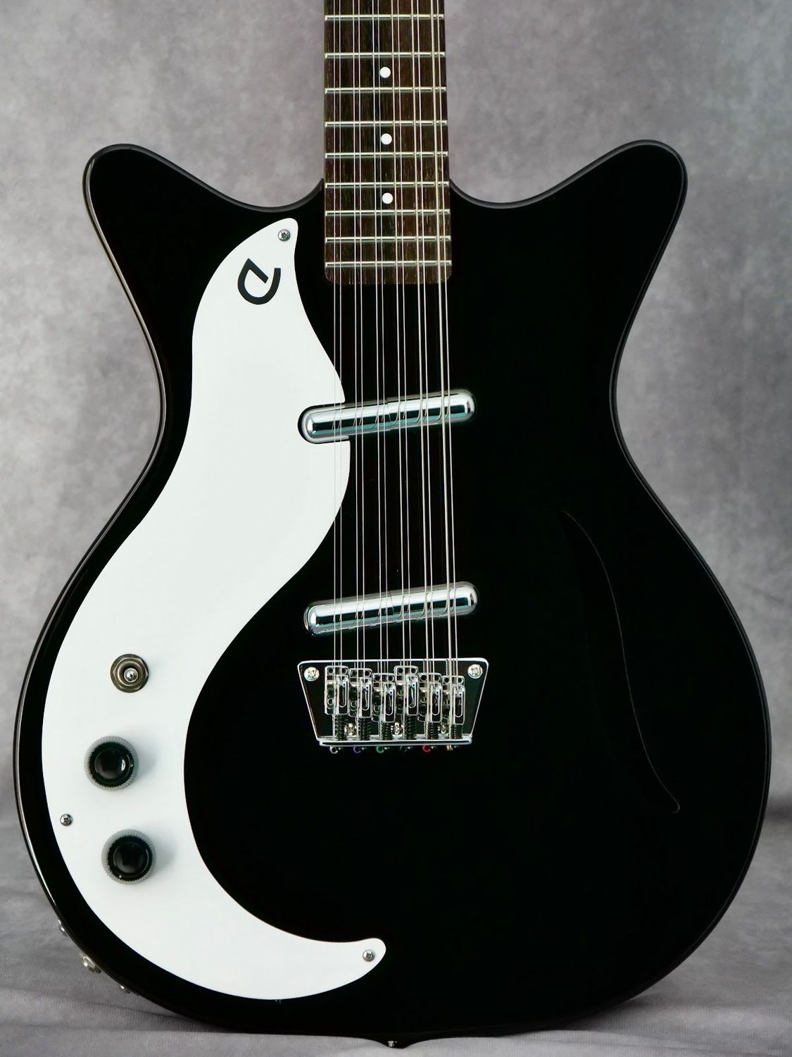 Danelectro Vintage 12 string Black #578 left handed electric guitar