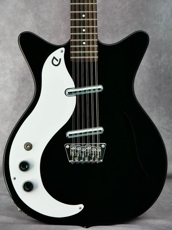Danelectro Vintage 12 string Black #578 left handed electric guitar