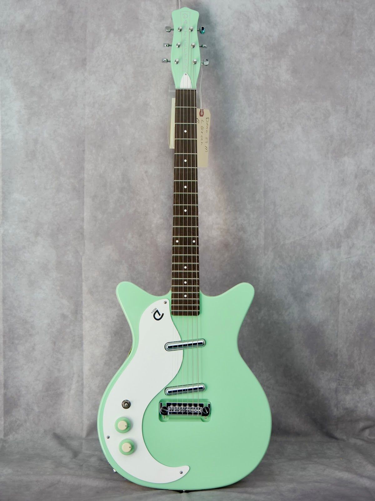 Danelectro '59 NOS Surf Green #476 left handed electric guitar