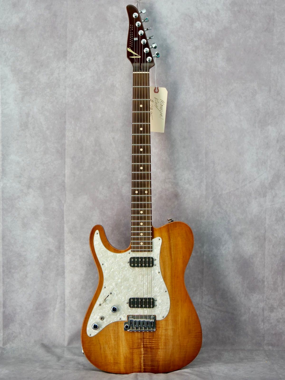 2011 Anderson Mongrel Koa left handed electric guitar