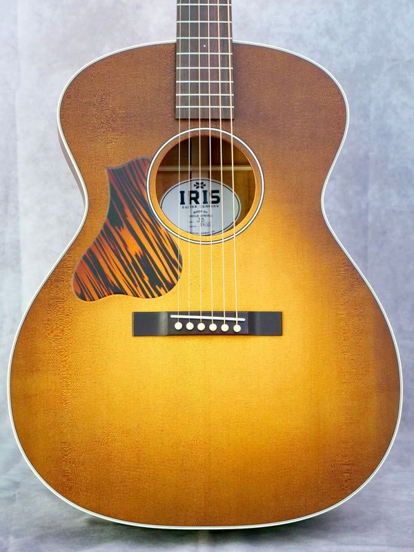 Custom Iris JB Iced Tea Burst Sitka/Goncalo Alves #633 left handed acoustic guitar