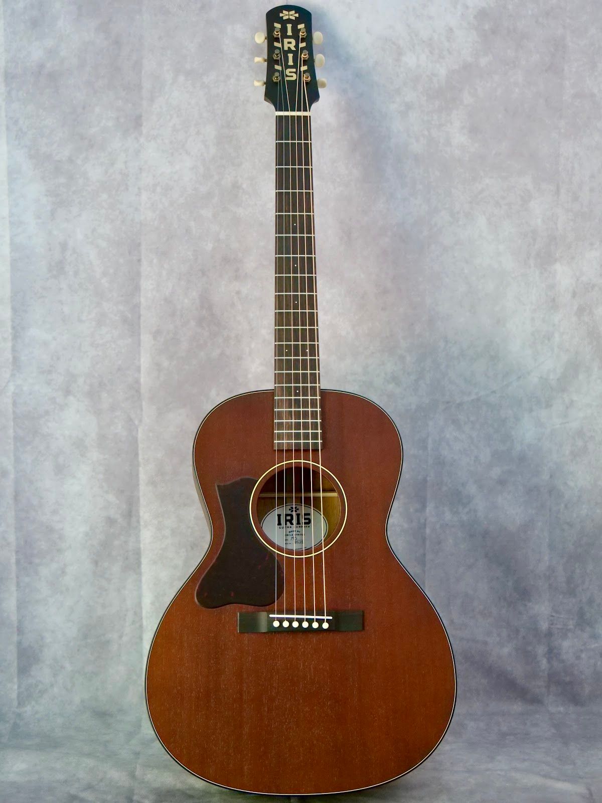 Custom Iris MS 00 All Mahogany #634 left handed acoustic guitar