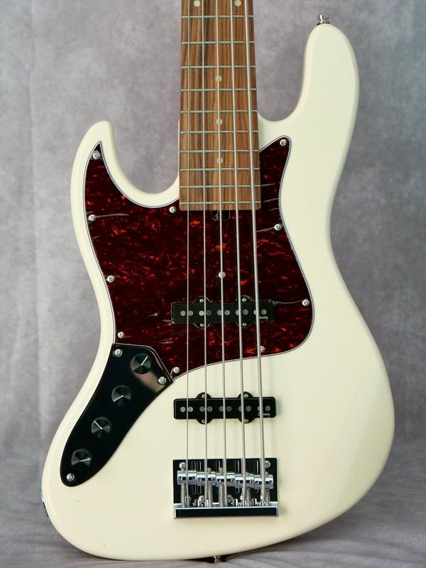 Sadowsky Metro Express 21 Fret 5 String Vintage J/J Olympic White #774 electric bass guitar