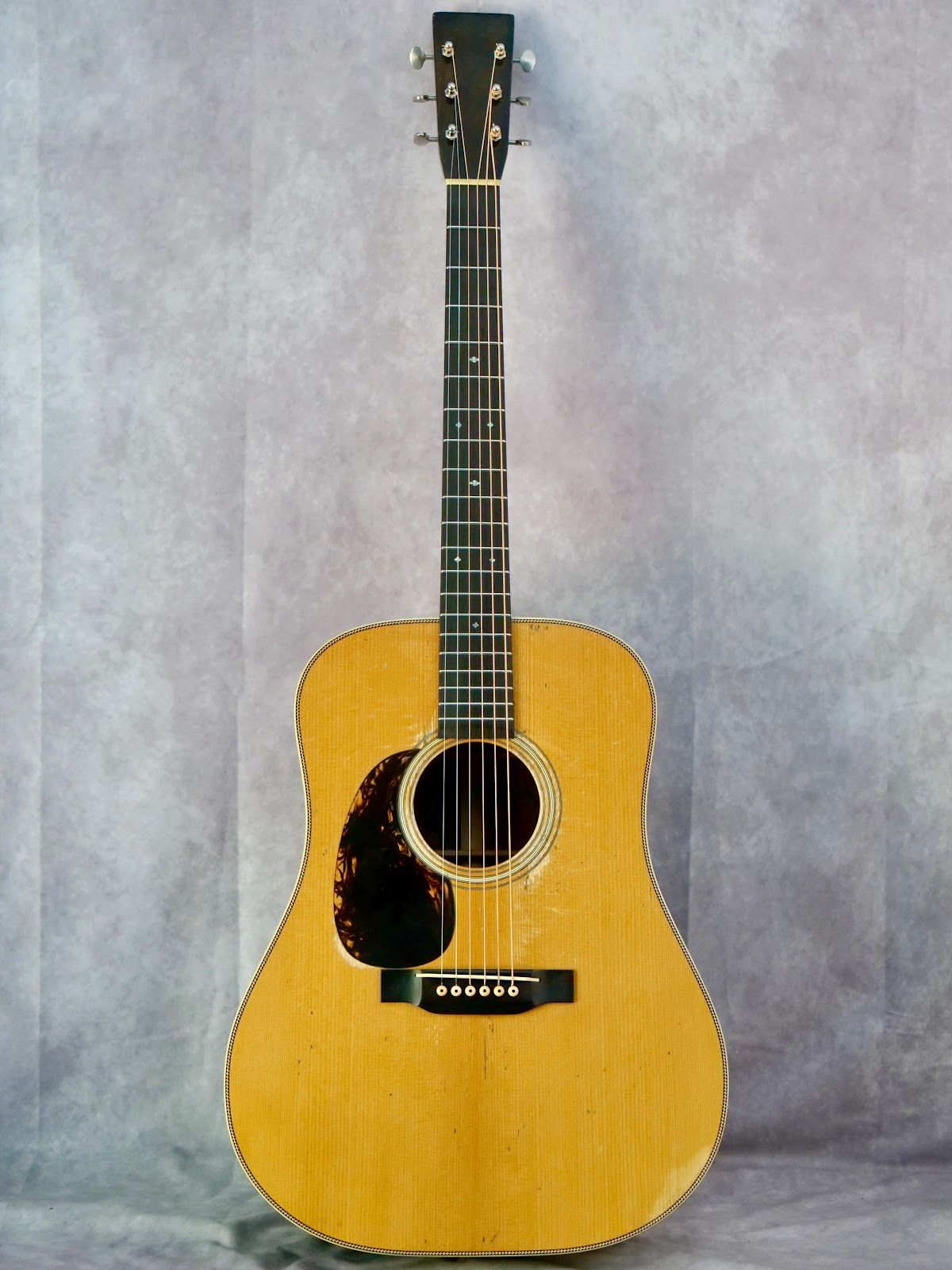 Pre-War Herringbone Brazilian Dreadnought #839 left handed acoustic guitar