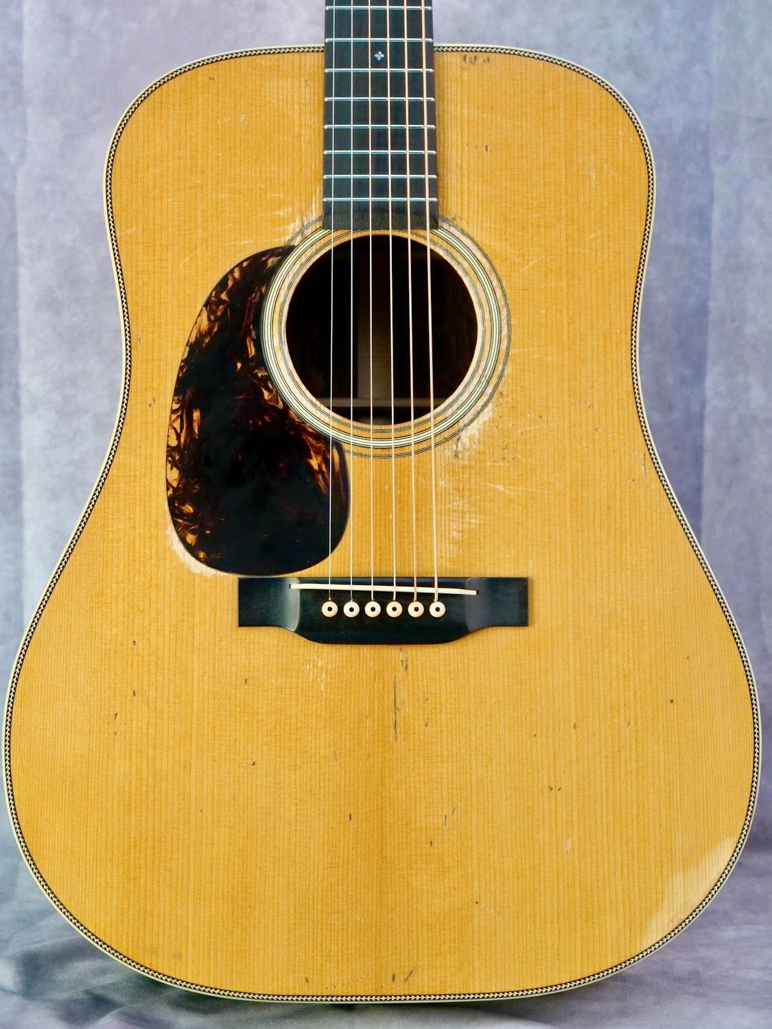 Pre-War Herringbone Brazilian Dreadnought #839 left handed acoustic guitar