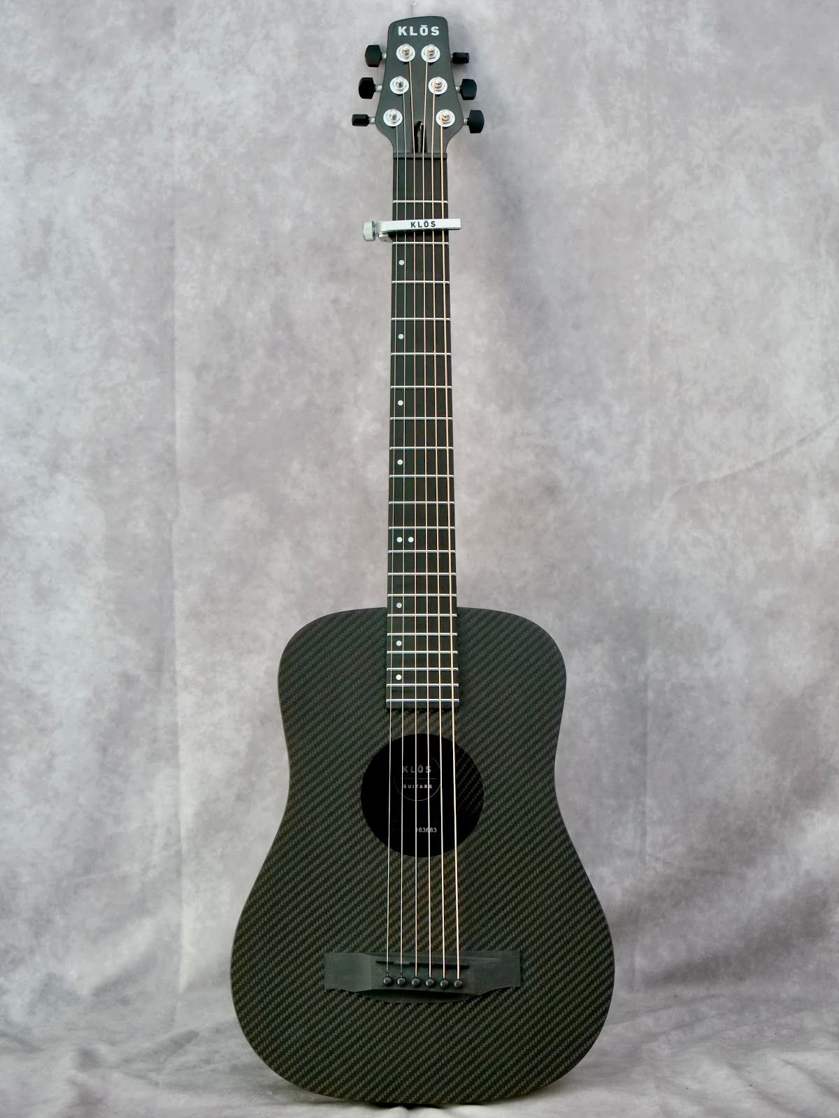 Klos All Carbon Fiber Travel guitar #683 left handed acoustic guitar