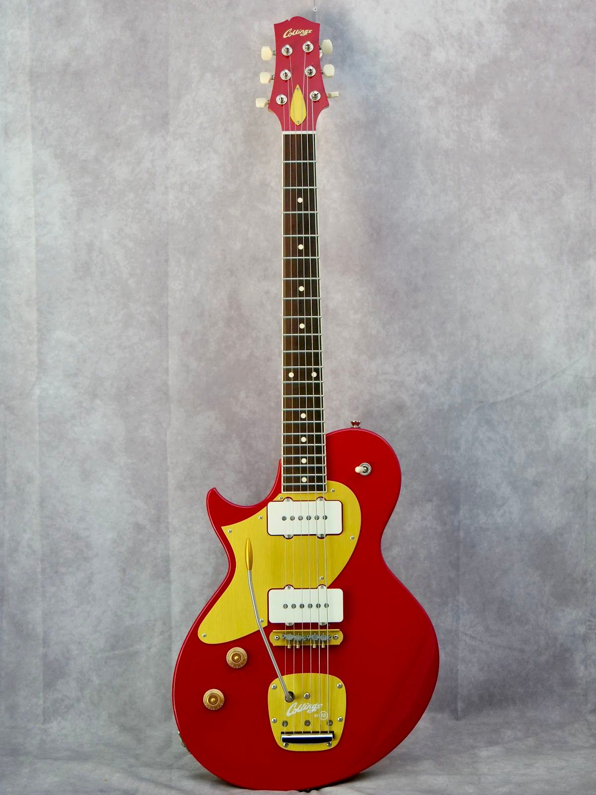 2019 Collings Custom 360 LT M Limited Edition Ferrari Red/Gold #001 left handed electric guitar