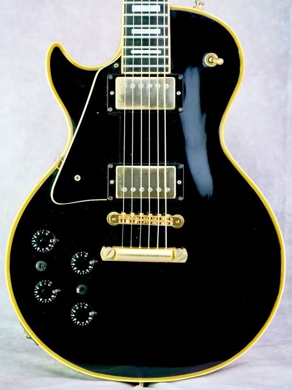 1970 Les Paul Custom Black #762 left handed electric guitar