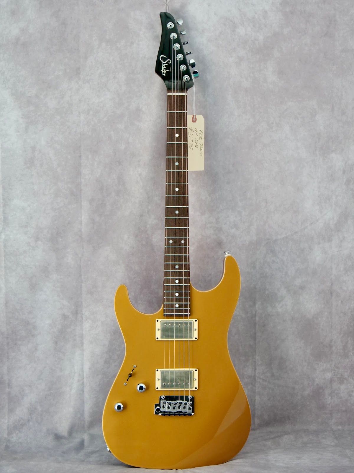 Suhr Pete Thorn Standard Signature HH Gold #249 left handed electric guitar