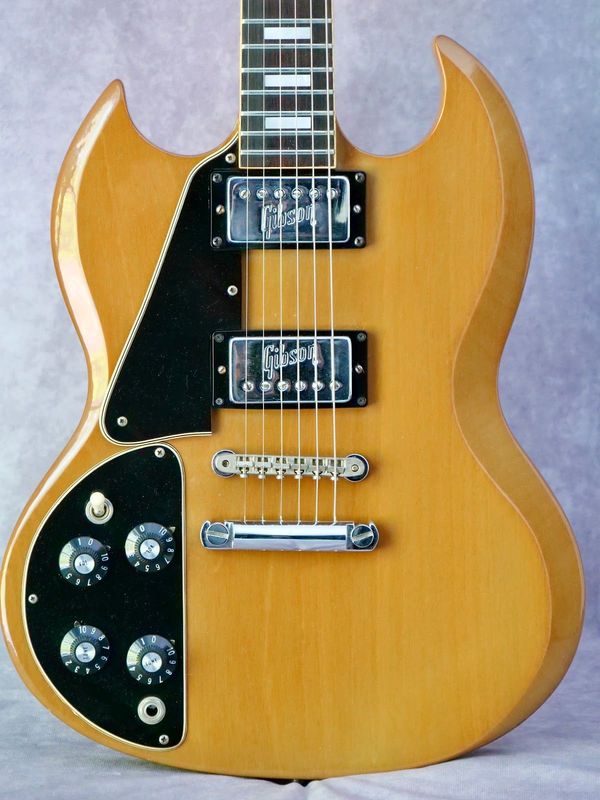 1971 Gibson SG Deluxe Natural #436 left handed electric guitar