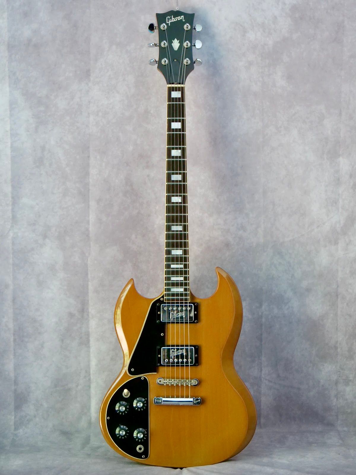1971 Gibson SG Deluxe Natural #436 left handed electric guitar