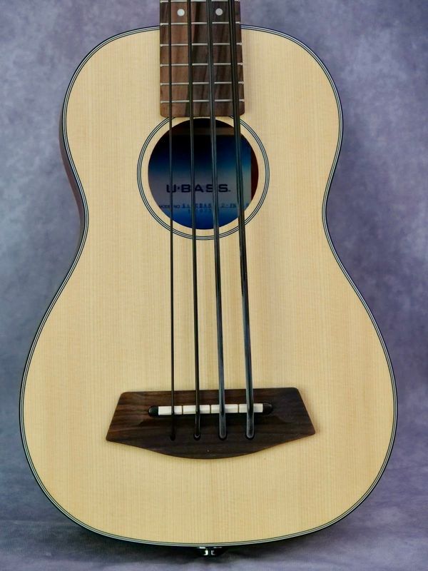 Kala Bass natural #271 left handed acoustic/electric mini bass guitar