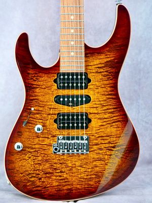 Suhr Modern Plus Bengal Burst #919 left handed electric guitar Suhr Modern Plus Bengal Burst #919 left handed electric guitar