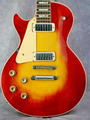 1972 Gibson Les Paul Deluxe Sunburst #792 left handed electric guitar