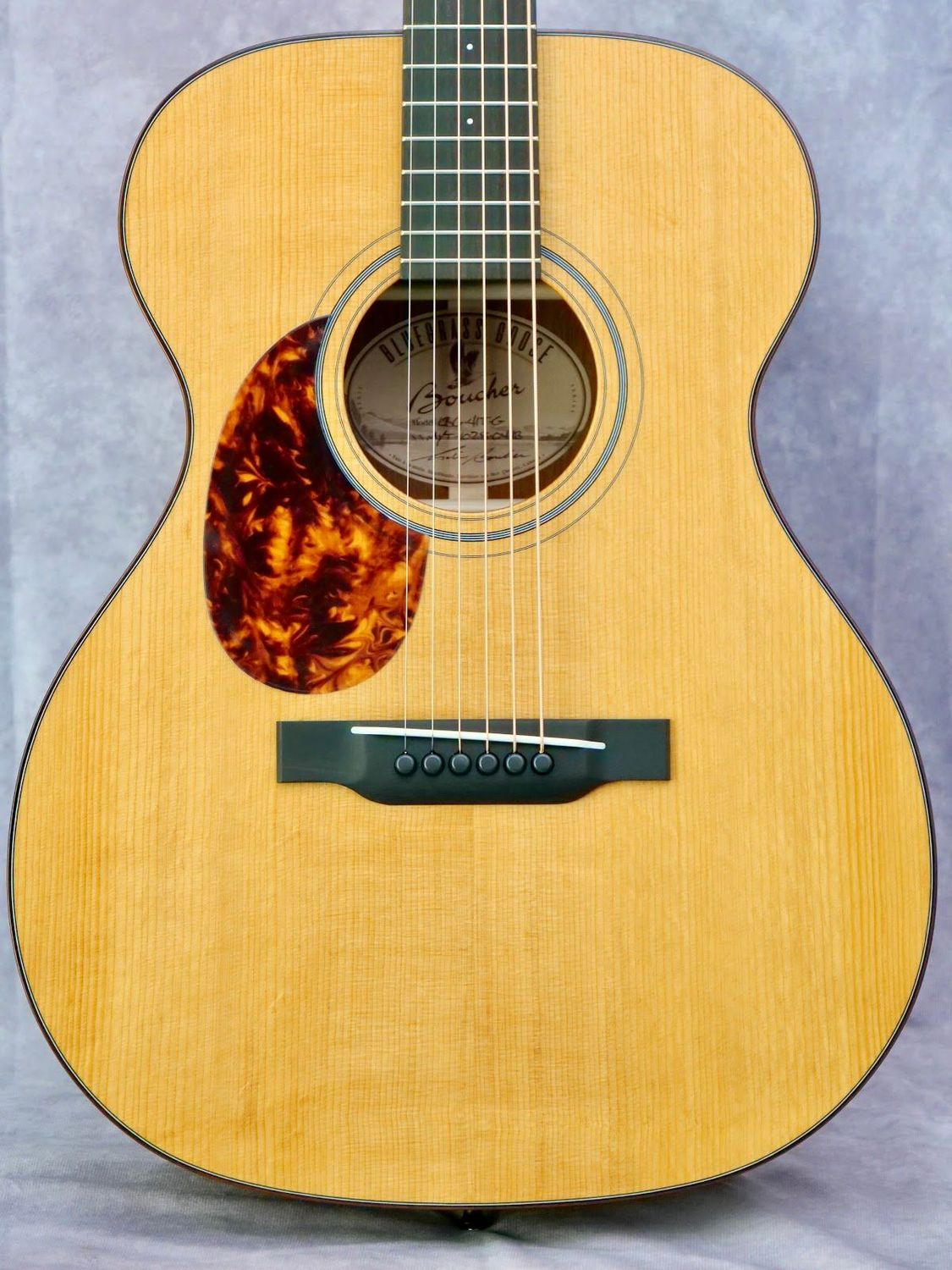 Boucher BG-41T-G Adirondack/Mahogany OM #699 left handed acoustic guitar