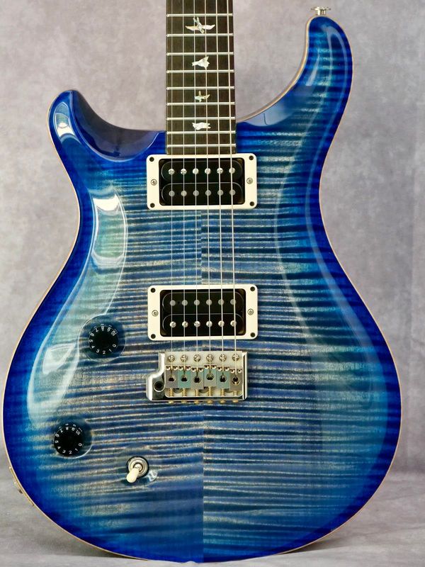 2011 PRS Custom 22 10 Top Faded Blue Burst #243 left handed electric guitar