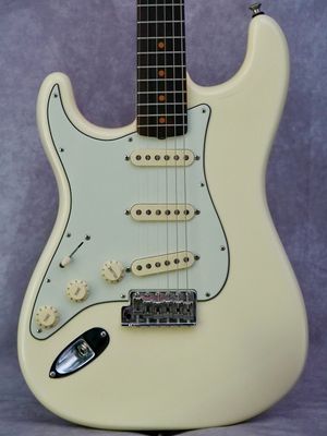 2022 Fender American Vintage II '61 Reissue Stratocaster Olympic White #234 left handed electric guitar 2022 Fender American Vintage II '61 Reissue Stratocaster Olympic White #234 left handed electric guitar