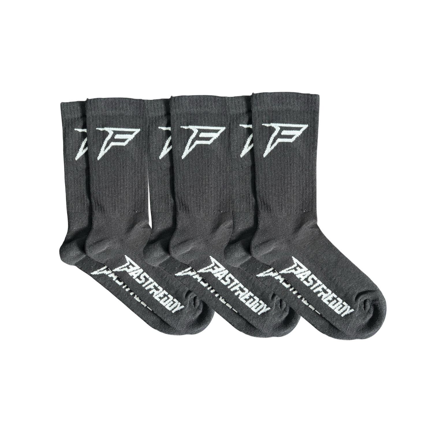 Fast Freddy Moto Socks 3 pak - Black