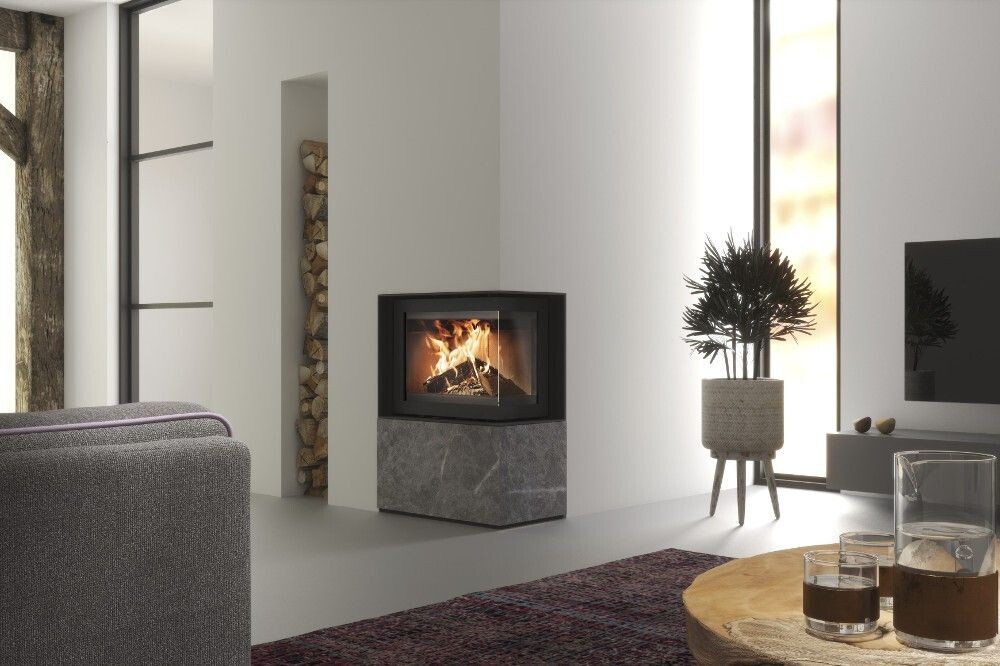 Insert à bois FONTE FLAMME : modèles Instyle Corner Slim High