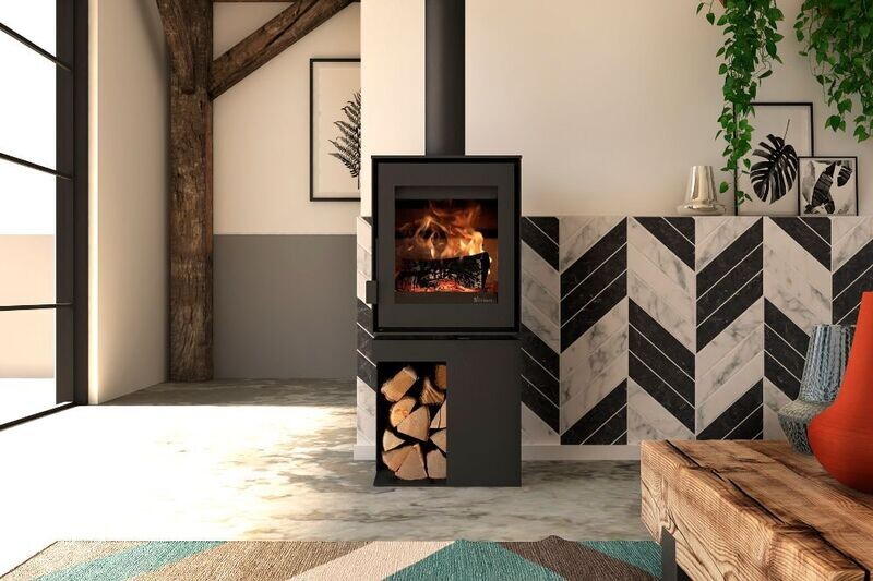 Poêle à bois FONTE FLAMME : modèle Modivar 5
