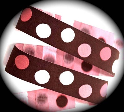 3/4" Pink Dot medium Collar