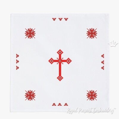 Дизайны машинной вышивки крестом к Пасхе