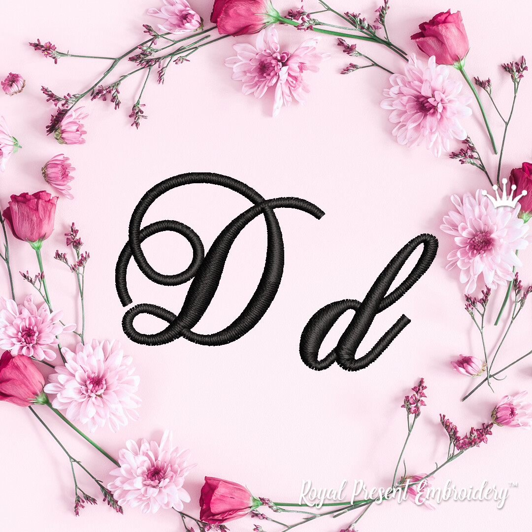 Буквы D Дизайны машинной вышивки