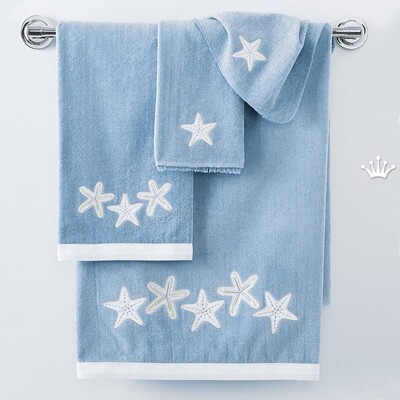 Морские звезды аппликация дизайны машинной вышивки - 3 размера