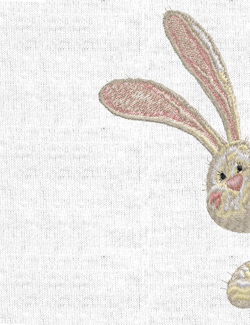 Дизайн машинной вышивки Кролик