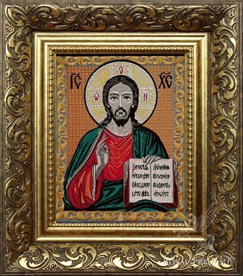 Дизайн машинной вышивки Икона Иисуса Христа