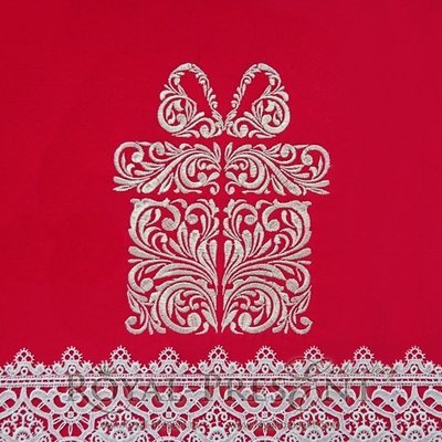 Дизайн машинной вышивки Праздничная подарочная коробочка