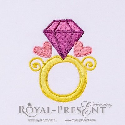 Дизайн машинной вышивки Перстень Принцессы