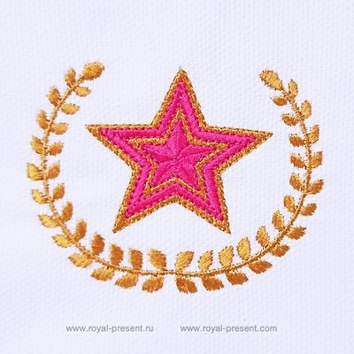 Дизайн машинной вышивки Звезда