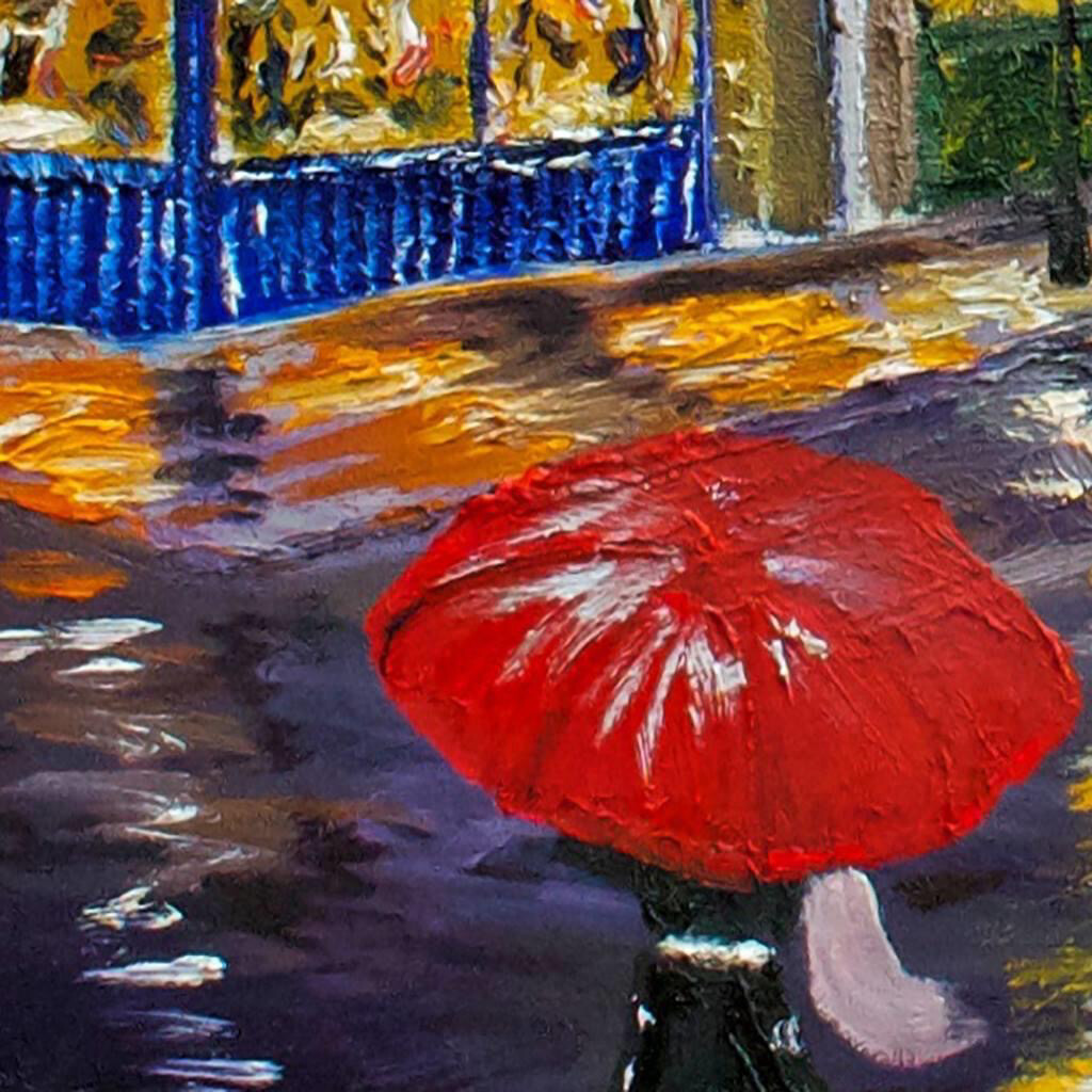 art prints Vancouver BC,  Gastown, large canvas artwork, close up detail