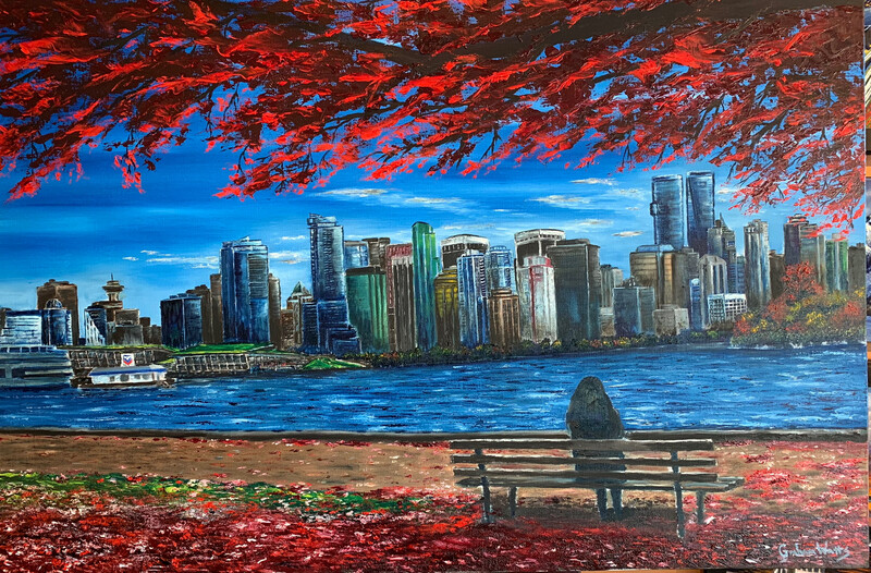A captivating collection of original oil paintings on canvas for sale, showcasing the art of buying art. Explore landscapes, cityscapes, and portraits from Canadian artists Graham Watts. Vancouver, BC, Canada. Available at My Art Gallery.